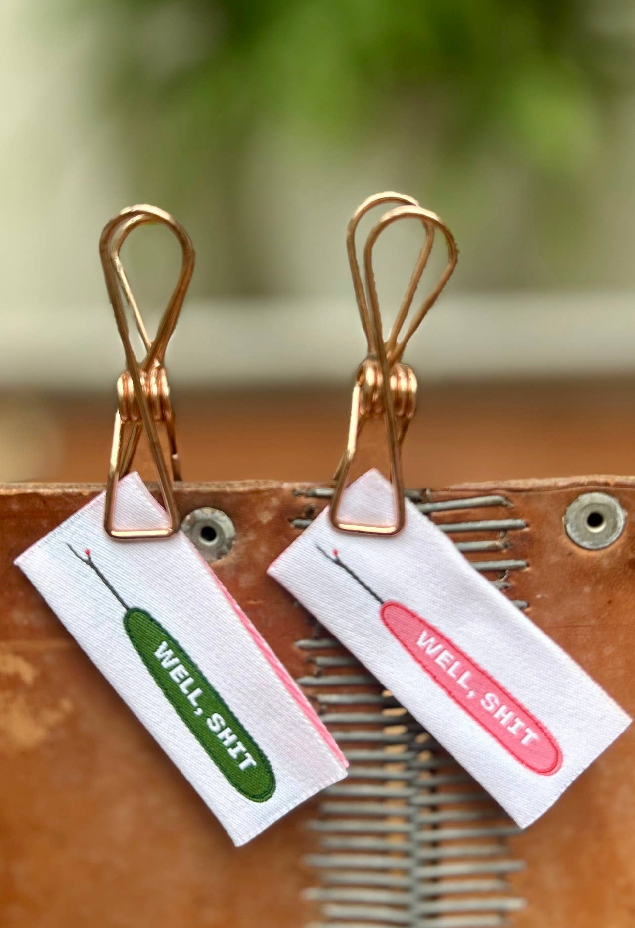 Pack of three Well Shit sew-in labels by Kati Cupcake