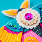 Pink Moth Felt Ornament Kit by Benzie Design