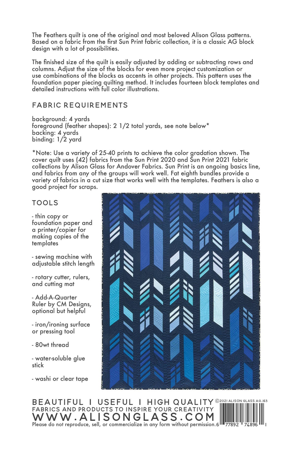 Feathers Quilt Pattern (Second Edition)