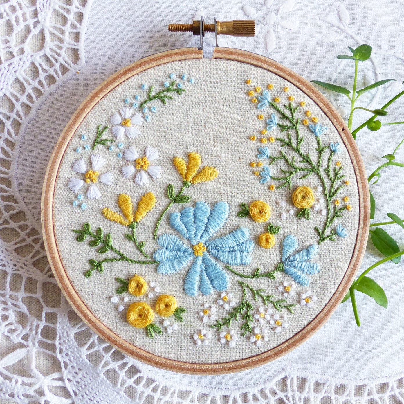 Blossoming Garden embroidery kit by Tamar Nahir-Yanai