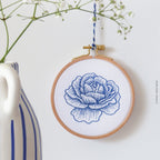 The Blue Rose embroidery kit by Tamar Nahir-Yanai
