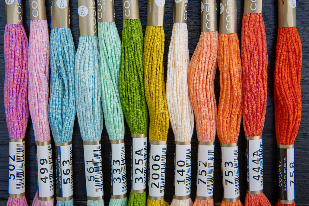 COSMO Embroidery Set Spring Fling - 12 Skeins