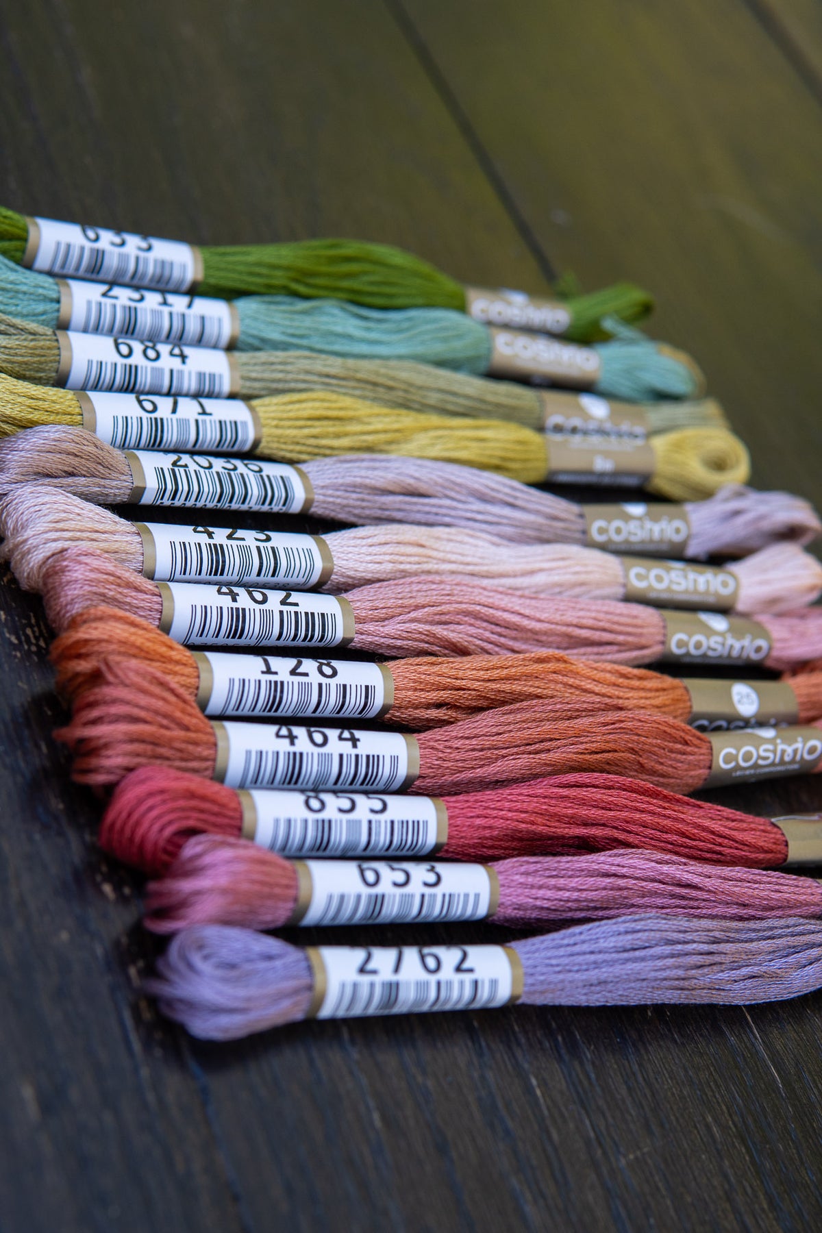 COSMO Embroidery Set Vintage Bloom - 12 Skeins