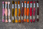 COSMO Embroidery Set Autumn Rose - 12 Skeins
