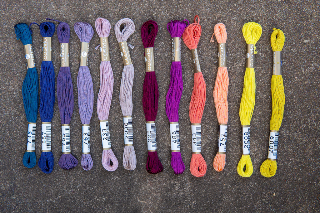 COSMO Embroidery Set Eclectic Jolt - 12 Skeins