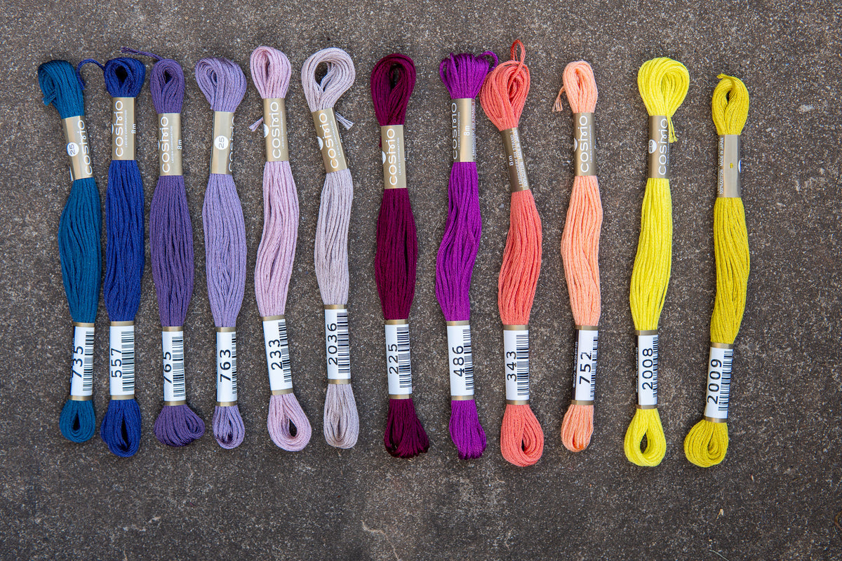 COSMO Embroidery Set Eclectic Jolt - 12 Skeins