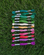 COSMO Embroidery Set Petals & Stems - 12 Skeins