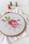 Cross Stitch Rose embroidery kit by Tamar Nahir-Yanai