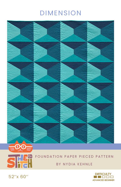Dimension Quilt Pattern PRINT by Nydia Kehnle