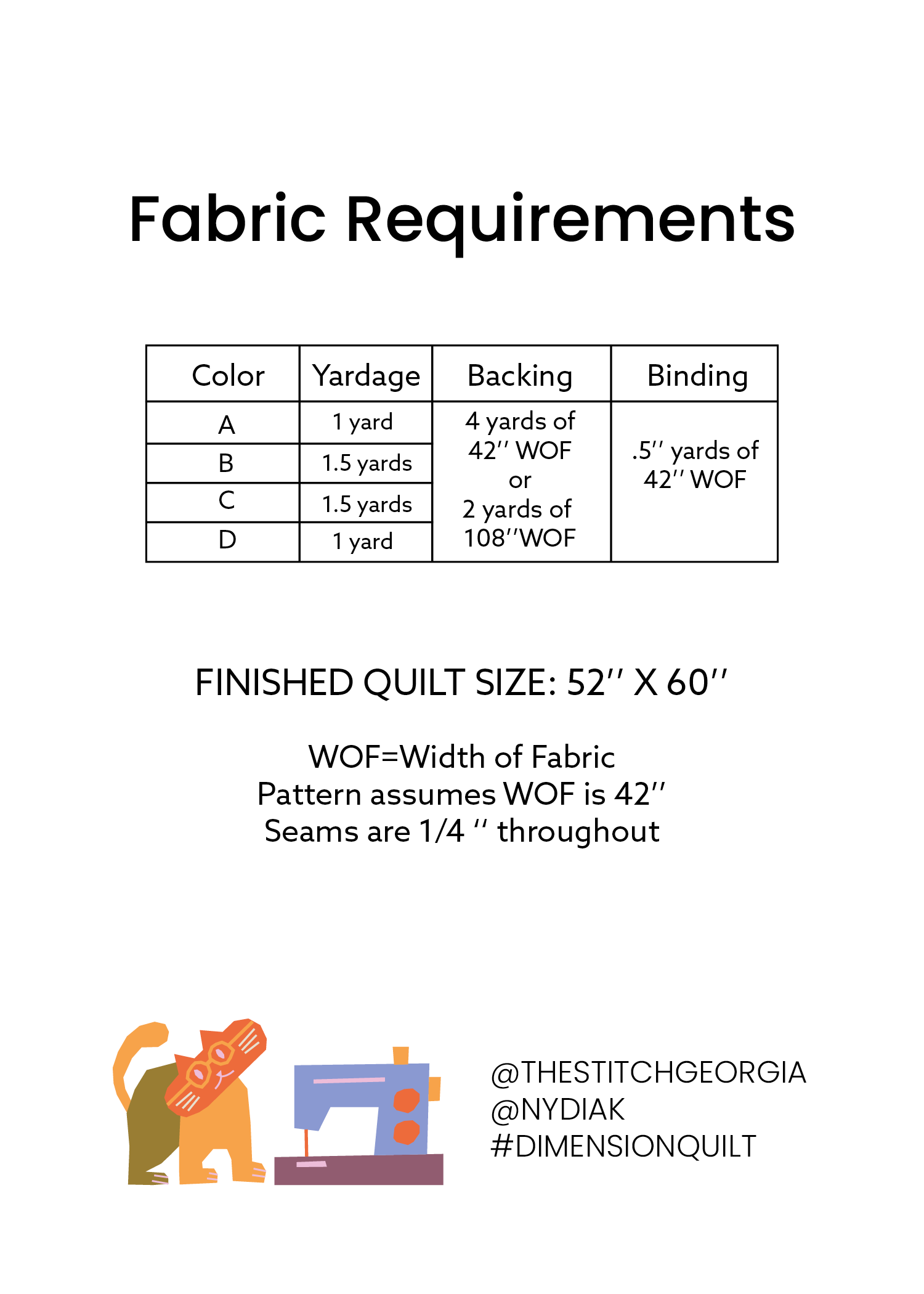 Dimension Quilt Pattern PDF