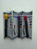 Seam-Fix seam ripper and thread remover, shown in red, purple and gold