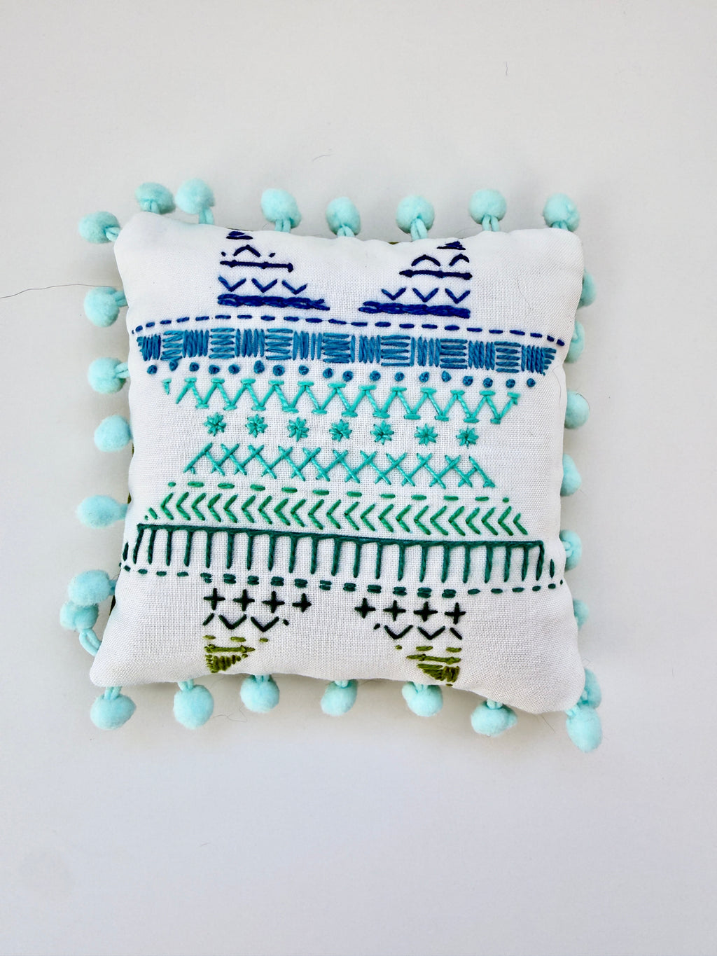 DIY Sawtooth Embroidered Pincushion Kit