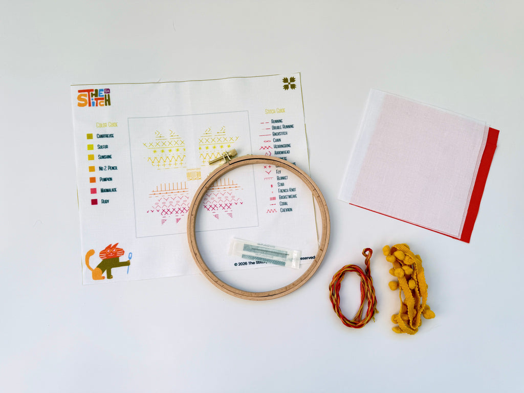 DIY Bearclaw Embroidered Pincushion Kit