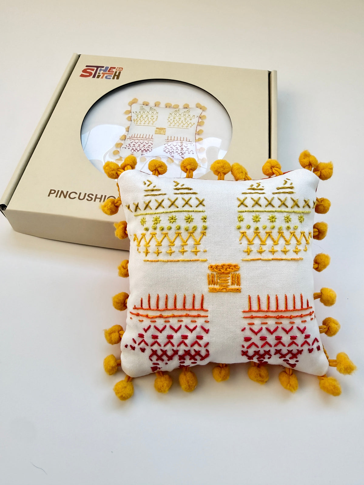 DIY Bearclaw Embroidered Pincushion Kit