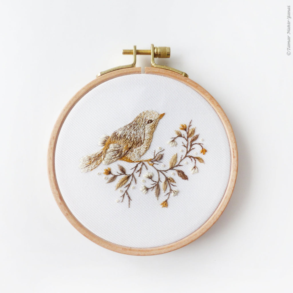 Little Bird embroidery kit by Tamar Nahir-Yanai