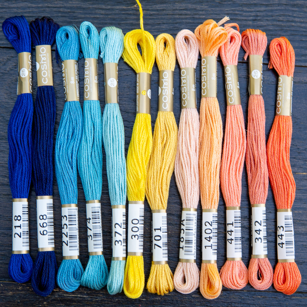 COSMO Embroidery Set Summer Breeze - 12 Skeins