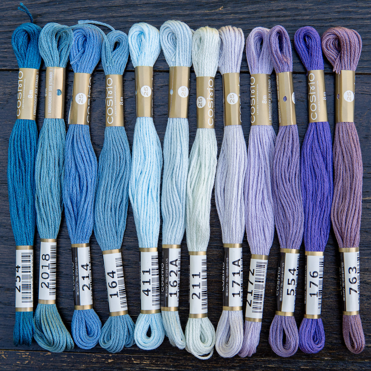 COSMO Embroidery Set Winter Hush - 12 Skeins