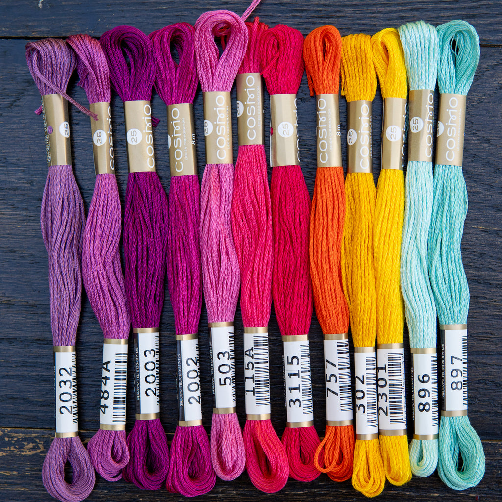COSMO Embroidery Set Tropic Dream - 12 Skeins