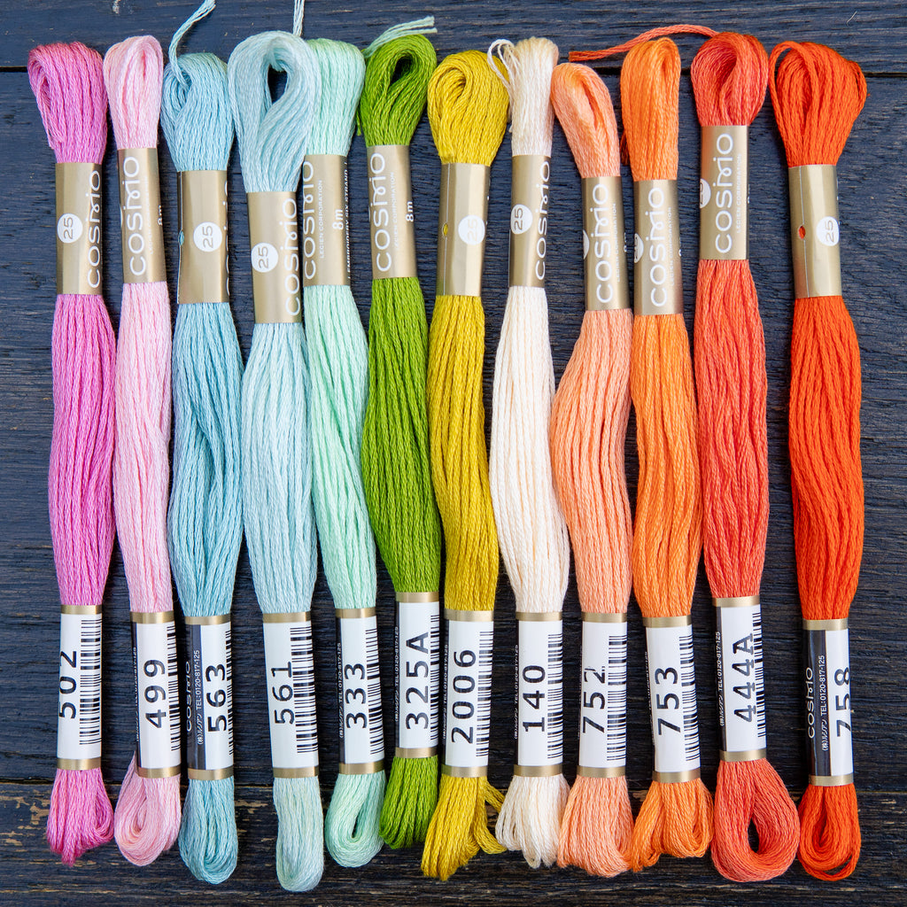 COSMO Embroidery Set Spring Fling - 12 Skeins