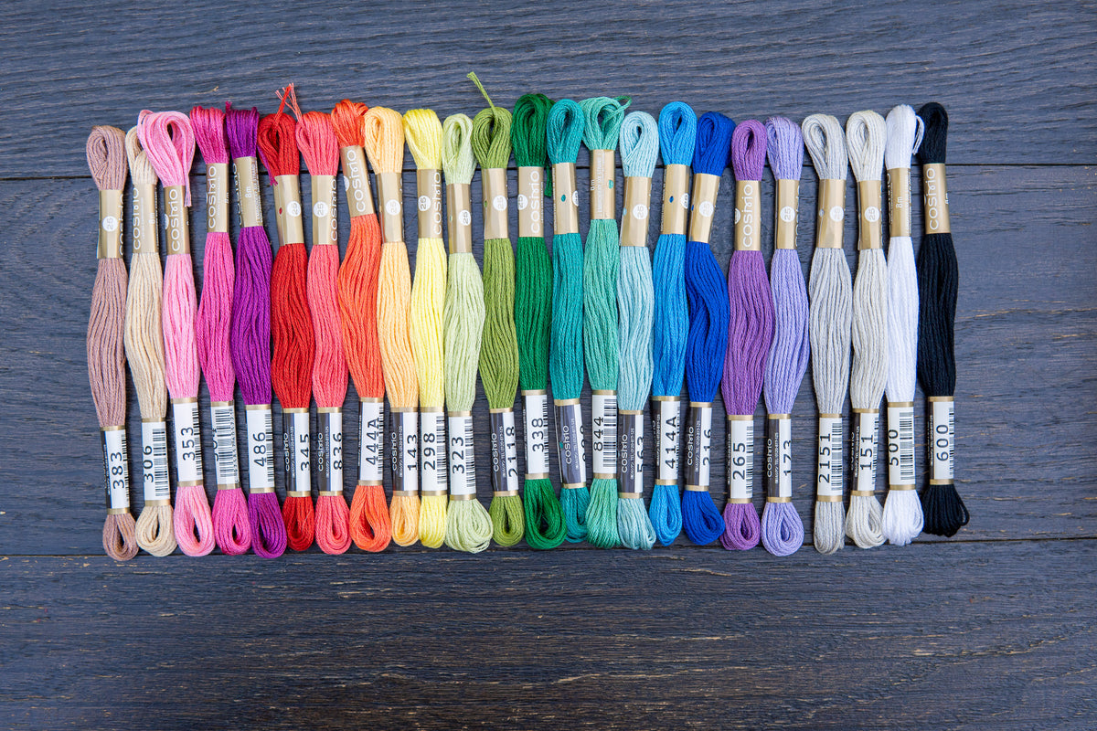COSMO Embroidery Floss Beginner Bundle - 24 Skeins
