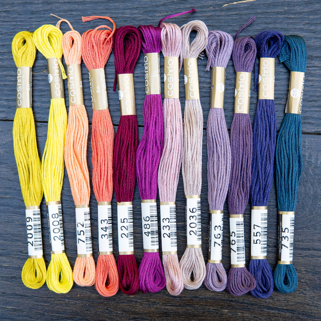 COSMO Embroidery Set Eclectic Jolt - 12 Skeins