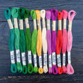 COSMO Embroidery Set Petals & Stems - 12 Skeins