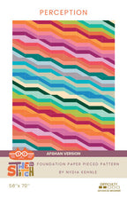Perception Afghan Quilt Pattern PRINT by Nydia Kehnle