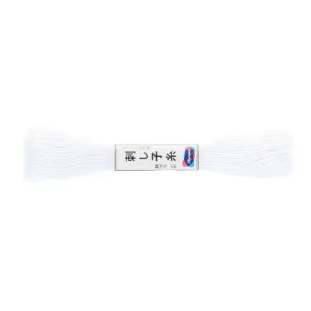 Skein of Olympus cotton sashiko thread in white