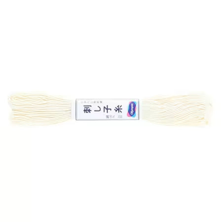 Skein of Olympus cotton sashiko thread in off white
