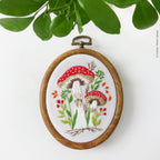 Tiny Mushrooms embroidery kit by Tamar Nahir-Yanai