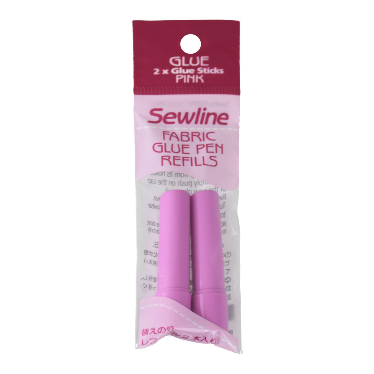 Sewline fabric glue pen refill cartridge, blue water soluble glue