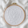 White Heart embroidery kit by Tamar Nahir-Yanai