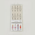 Pale gray COSMO 100 Ladies embroidery panel with 100 printed designs