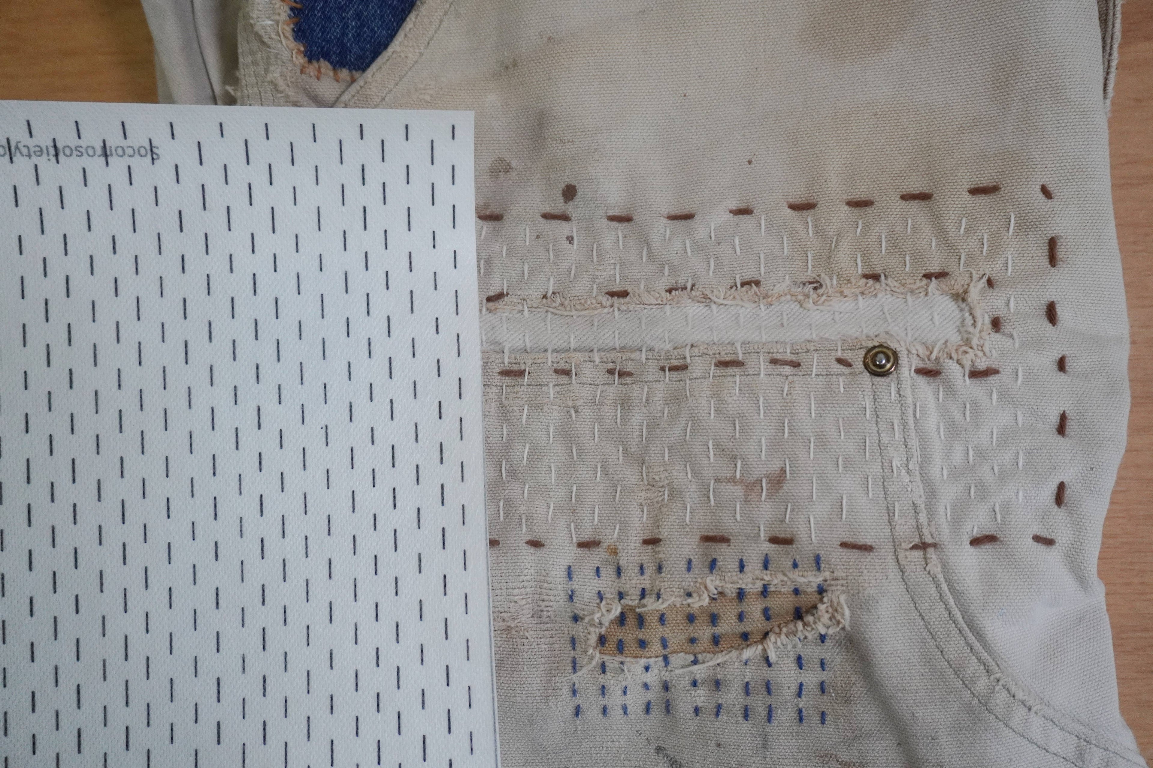 Socorro Society Visible Mending Lined Half Sheet Stick n' Stitch Patterns