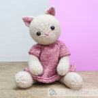 Emma Cat knitted amigurumi soft toy