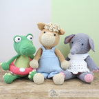 Klaas crocodile DIY amigurumi kit with pattern, yarn, stuffing and safety eyes
