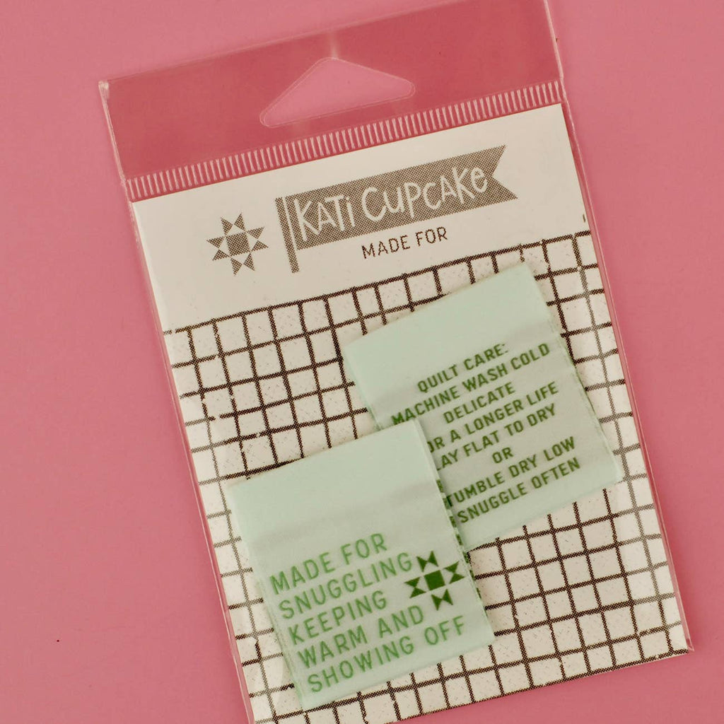Pack of four Made For sew-in labels by Kati Cupcake