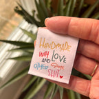 Pack of three Handmade with Love and Some sew-in labels by Kati Cupcake