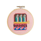 Sardines Cross Stitch Kit by Cotton Clara