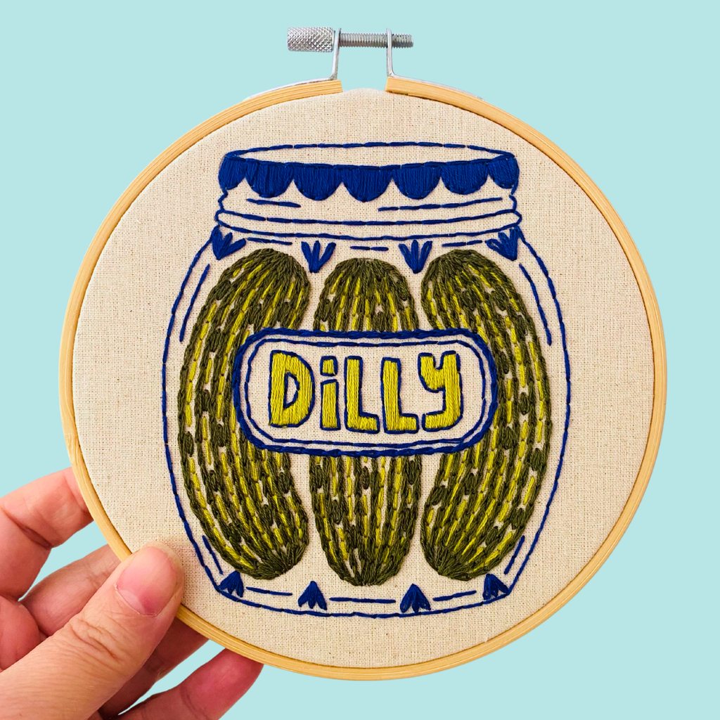 Pickles complete embroidery kit from The Stitch