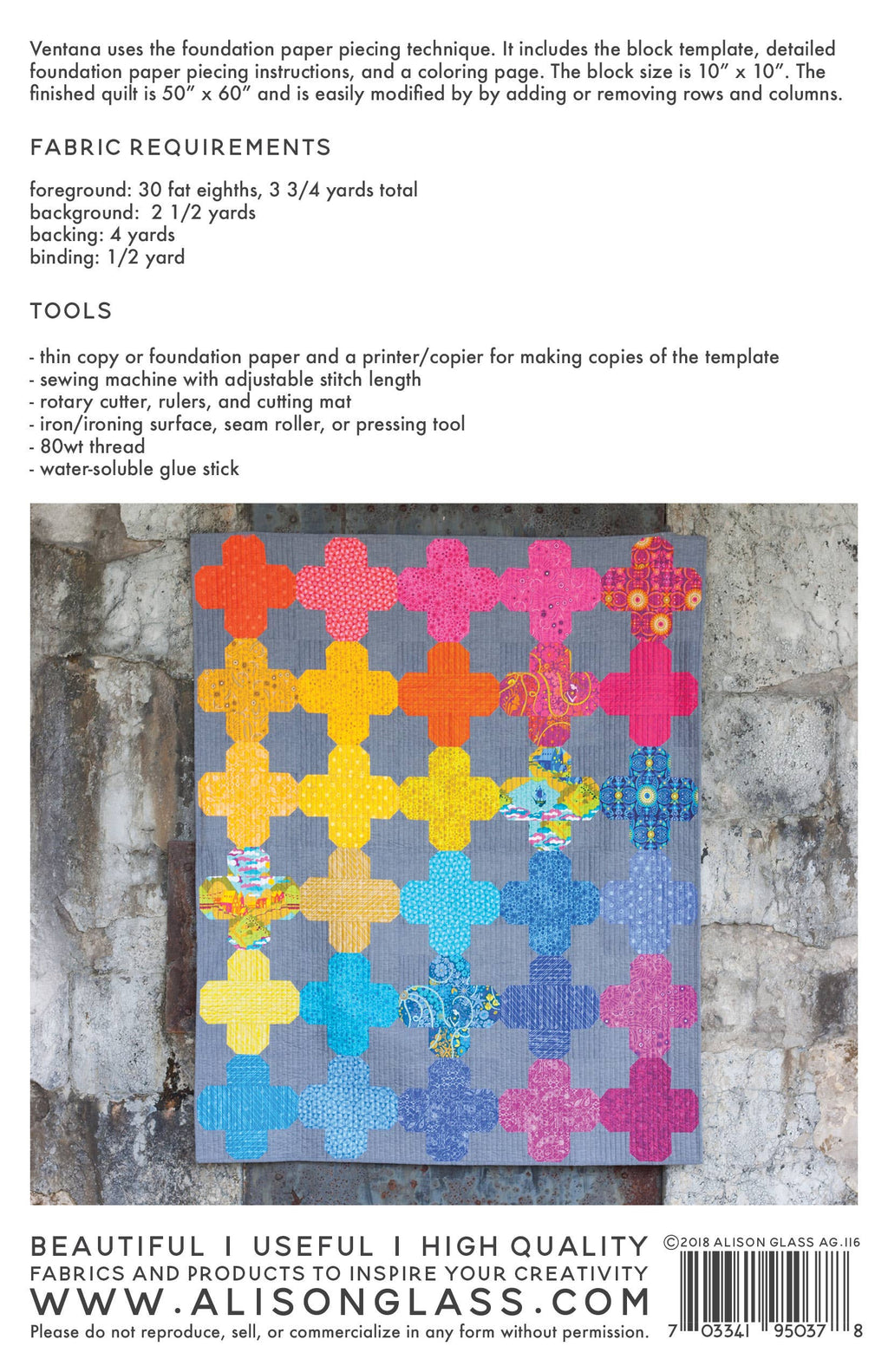 Ventana Quilt Pattern