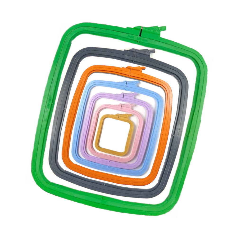 Nurge Square Plastic Embroidery Hoop, 8.75in x 7.75in