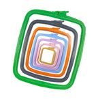 Nurge Square Plastic Embroidery Hoop, 11in x 10in
