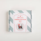 Christmas Cat Cross Stitch Kit by Cotton Clara