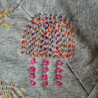 Hanabi Japanese firework embroidery transfers by Approved Textiles for textile repair