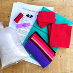 Mr. Sogs - Mini Creature DIY Plush Sewing Kit - Turquoise