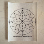 Nauticals wash-away mending transfers printed on water-soluble stabilizer, 4.25 x 5.5 inches per cut-out