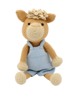Bram alpaca amigurumi crochet kit, 100% organic cotton yarn