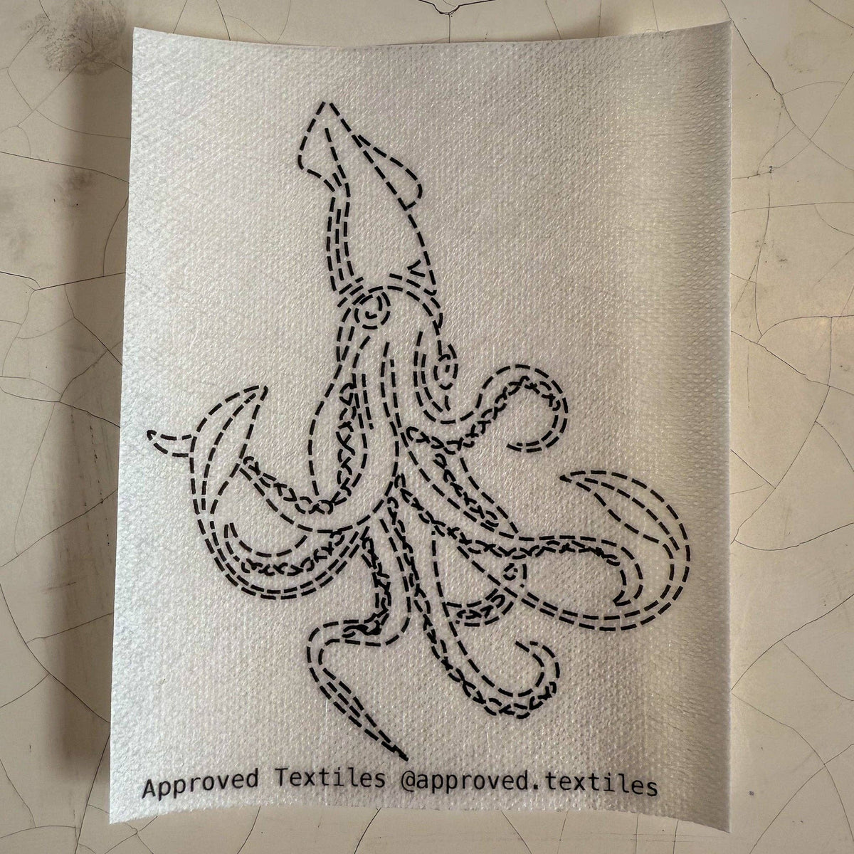Nauticals visible mending transfers, wash-away sticker patterns for repairing worn clothing