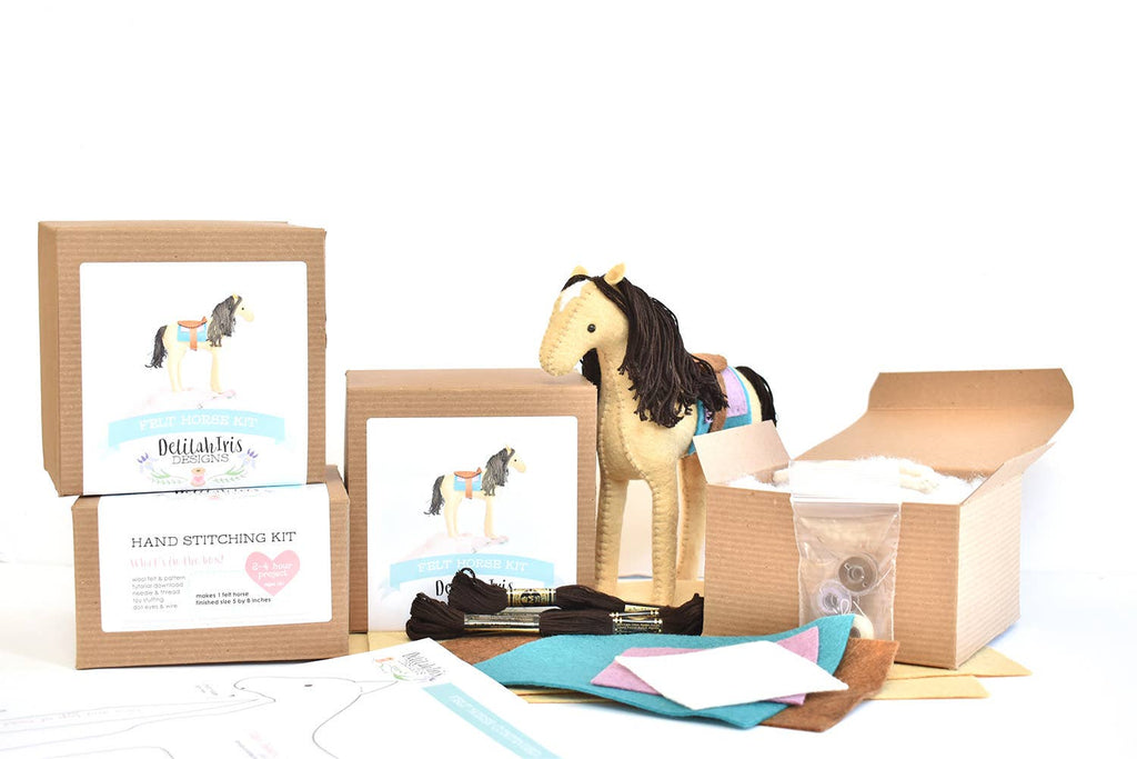 Felt Horse Sewing Kit by DelilahIris